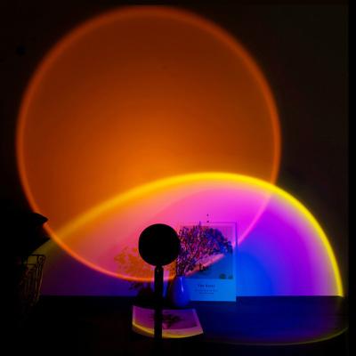 China 2021 Hottest Atmosphere Projector Sunset Lamp Rainbow Projection Sunset Lamp Light For Living Room Bedroom for sale