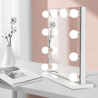 China Modern LED Mirror Light Bulb Hollywood Vanity Mirror Bulbs Wall Lamp 4 6 10 Bulbs Kit For Dressing Table for sale