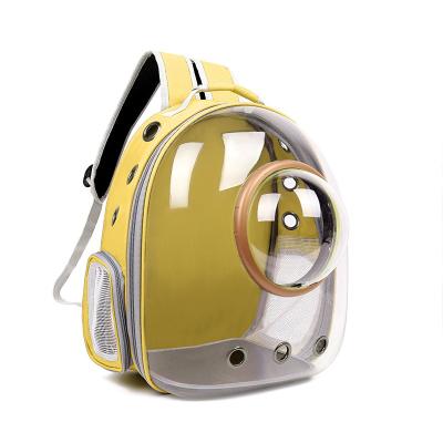 China Sustainable Breathable Pet Bag Backpack Portable Transparent Space Capsule Pet Backpack for sale