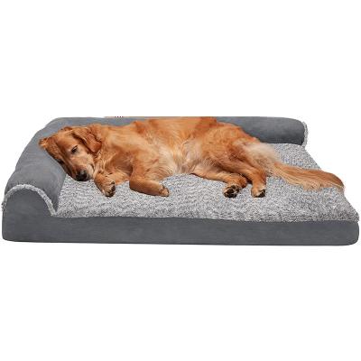 China Breathable Luxury Pet Sofa Memory Foam Mat For Dog Custom Washable Orthopedic Cat Pet Bed Large Pets Color Size for sale