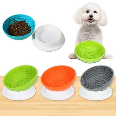 China Slow Conductive Silicone Portable Luxury Pet Food Water Feeding Bowl Wholesale Custom Dog Bowls for sale