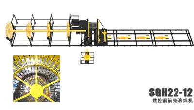 China Automatic Pile Cage Welding Machine 15T 2.8m/Min High Dimensional Accuracy for sale