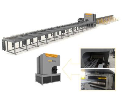 China CNC PLC Control Automatic Rebar Shear Line 100Tons Shear Line Cutting Machines for sale