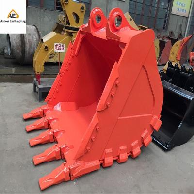 China Q345 ZX470 Excavator Bucket Rock Bucket for sale