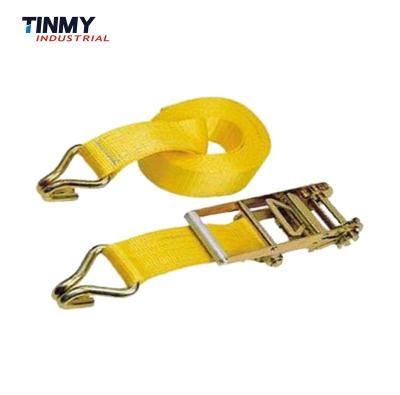 China 3 Inch Polyester Ratchet Link Down Buckle Strap Lashing Winch Ratchet Binding for sale