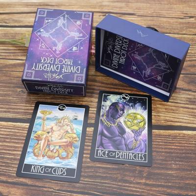 China Plastic Custom Printed Tarot Cards Oracle Paper Cards With Guidebook for sale