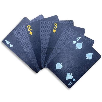 China paper & Plastic Custom Playing Cards Plastic Poker Playing Cards Gold Foil Playing Games Card for sale