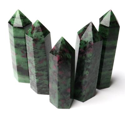 China High quality china crystal healing stones tower zoisite craft crystal point for home decor for sale