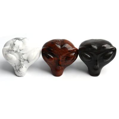 China China Head Wholesale Crystal Crafts Skulls Mahogany Obsidian Obsidian Carving Skulls Decor for sale