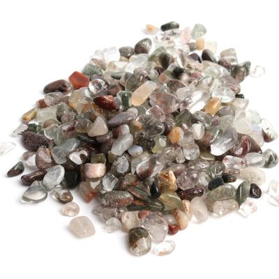 China China Ghost Quartz Crystal Tumble Gravel Polished Tumble Gravel Stone Small Stone Crystal Gravel for sale