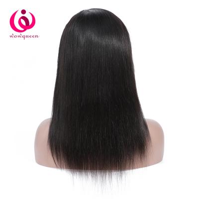 China Can be changed the design to any texture as you like Virgin Indian Straight Lace Front Wigs Pre Plucked Hairline Cuticle Aligned Remy Human Hair Wig With Baby Hair for sale