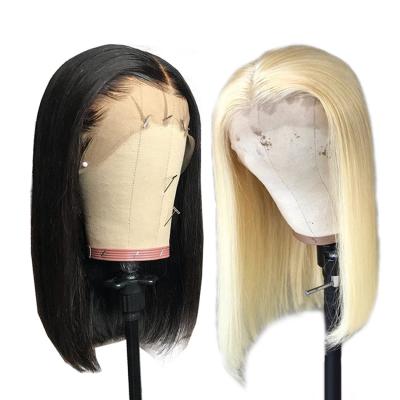 China Can be changed the design to any texture as you like wholesale brazilian short hd 13*4 lace front bob wigs for african american black women100%remy cuticle aligned virgin hair for sale