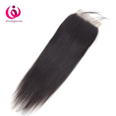 China Can be changed the design to any texture as you like makers overnight wholesale price unprocessed virgin hair free shipping 4x4 part lace up closure with baby hair for sale