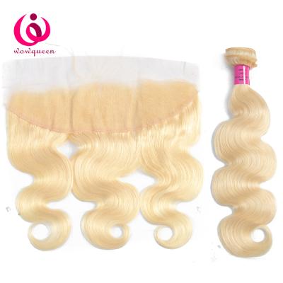 China Can be changed the design to any texture as you like blonde russian virgin swiss transparent lace hairpiece 13*4 frontal natural straight wave extension color# 613 for sale