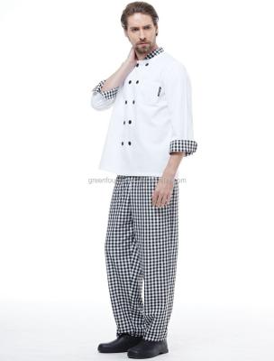 China Hotel Chef Pants Chef Jackets Environmental Friendly Chef Coats Supply for sale