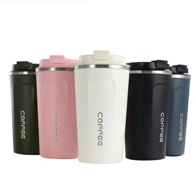 China Business High Capacity Double Wall Flask 304 Stainless Steel Vacuum Thermos Coffee Mug Travel Insulated Mug for sale