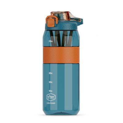 China Hot Selling Tea 1600ml Sustainable Portable Dual Use Diaphragm Sports Plastic Water Bottle for sale