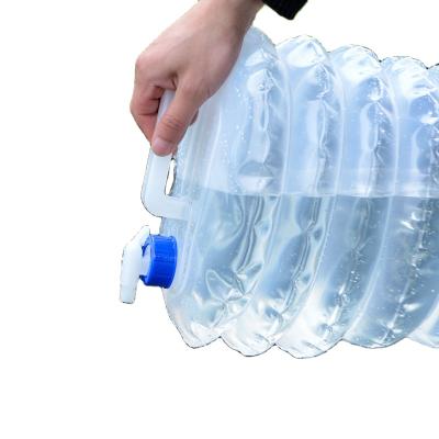 China Sustainable Outdoor Collapsible Water Bucket Folding Water Bottle Storage Water Container for sale