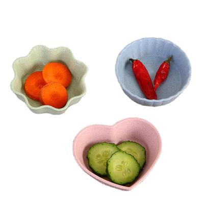 China Sustainable Creative Small Round Dish Tableware Heart Shaped Pickle Dessert Bowls for sale