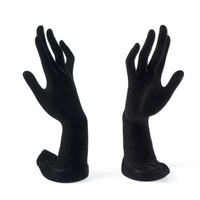 China YADAO Jewelry Display China Factory Jewelry Stand Black Ring Bracelet Bangle Mannequin Plastic Custom Jewelry Ring Display Velvet Hand Model for sale