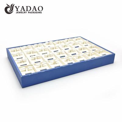 China Mdf+pu Leather China Manufacturers Wholesale Customize PU Jewelry Display Earring Counter Tray for sale