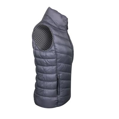 China Women's Windproof Gray Vest Winter Sleeveless Plus Size Coats Vacation Business Casual Fashion Cotton Vest Daily Warm Polyester for sale