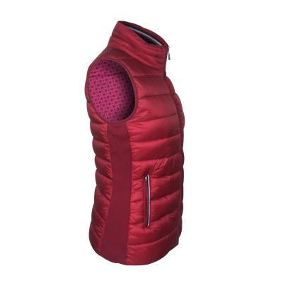 China Hot Sale Windproof Gold Red Winter Women Invest Sleeveless Plus Size Coats Cotton Vest Casual Warm Jacket Outer Fashion Wear for sale