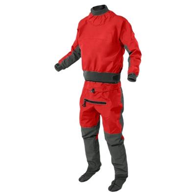 China Breathable waterproof sailing diving suit fishing zipper neoprene latex dry suit ankle seal diving cordura kokatating for sale