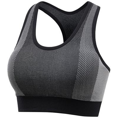 China SANFAN Sports Yoga Running Bra Women Workout Breathable Seamless High-impact Fitness Clothing Bra for sale