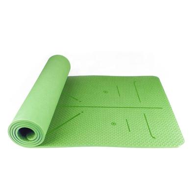 China Non-slip High Density Single Layer Gym Mats Manufacturer Print Custom Non-slip Wholesale Eco-Friendly Yoga Mat Strip Fitness for sale