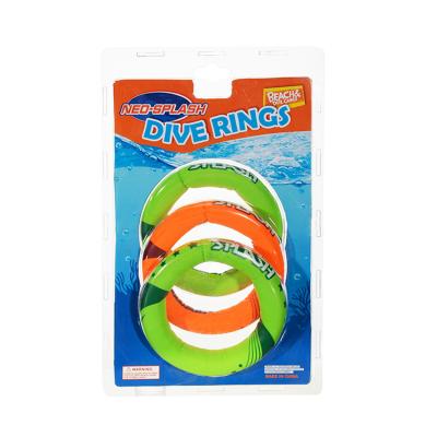 China Wholesale Funny Swim Game Summer Water Outdoor Neoprene Toys Colorful Underwater Downhill Diving Toys Dia.5 Thumb Rings Pool Rings Fun for sale