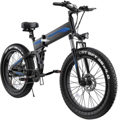 China New 2023 New 26inch 500W High Power Motor 48V/10Ah Battery Aluminum Mountain Foldable Ebike Electric Bike for sale