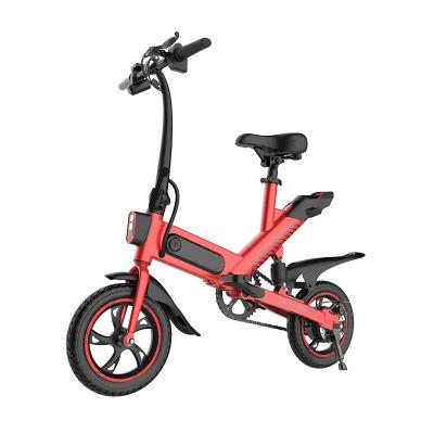 China Aluminum alloy EU warehouse in mainstream ebike light weight 350 watt folding ebike small 14 inch electric folding bike for sale