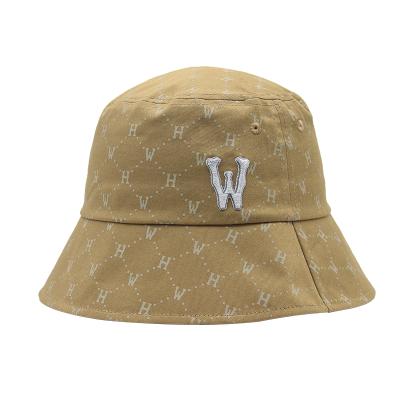 China Striped Wholesale Private Label 58cm Reversible Cozy Bucket Hat With Embroidery Print Custom Pattern for sale