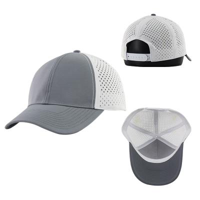 China breathable & Waterproof Professional Custom 100 Polyester Stressed Two Tone Mesh Trucker Hats For Men With Mesh Back for sale