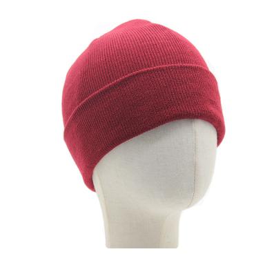 China JOINT Custom Warm Flip Knit Hats New Short Acrylic Knitted Beanie Cap For Women Winter for sale