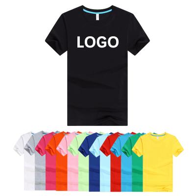 China Breathable Customized Heat Transfers Cotton Blank O-neck Short Sleeve T-Shirt Logo Printing for sale