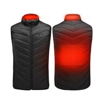 China 2021 Men's QUICK DRY Autumn Winter Men Electric Thermal Heating Invest Cotton USB Safety Smart Heating Warm Vest for sale