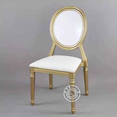 China Wholesale Cheap Event Modern Louis Wedding Dining Chair French Resin Metal for sale