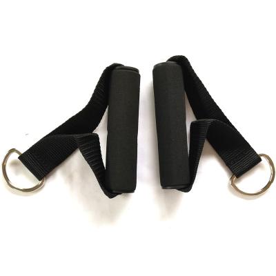 China resistance tubing tester handles with foam and metal or plastic clips for BS fitness for sale