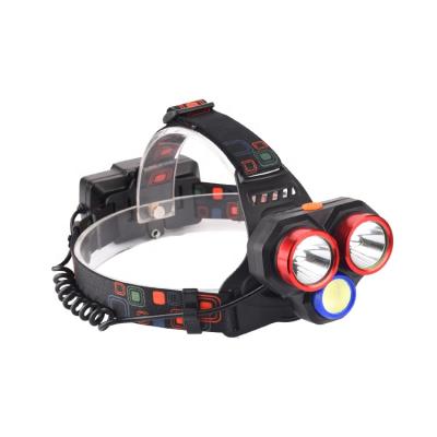 China Durable High Power 22W Led Headlamp Camping Head Torch For Fishing Hiking Camping for sale