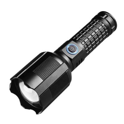 China USB Rechargeable Military Tactical Flashlight Aluminum Alloy LED Zoom Waterproof Flashlight for sale