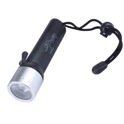 China Strong Brightness IP68 Camping Waterproof Diving Flashlight Underwater Led Dive Light for sale