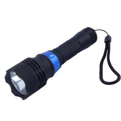 China Multifunctional camping diving flashlight led light high power dive black body diving flashlight for sale