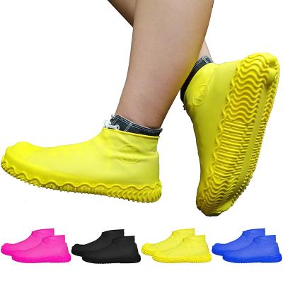 China 2021Hot Sale Durable Decorative Raincoat Rain Shoes Covers Large Size Rubber Elastic Tension Autumn Anti-slip Women/Men Rain Boots Covers for sale