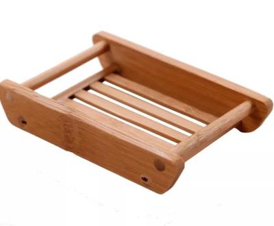 China Modern Bamboo Wooden Soap Crate Shower Crate Holder Container Bamboo Wooden Storage Box for Bathroom Home for sale