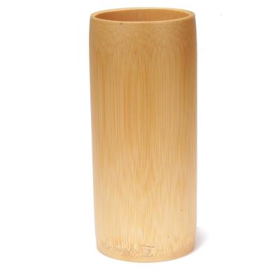 China Transitional Natural Bamboo Flower Vase Holder Charred Brown for sale