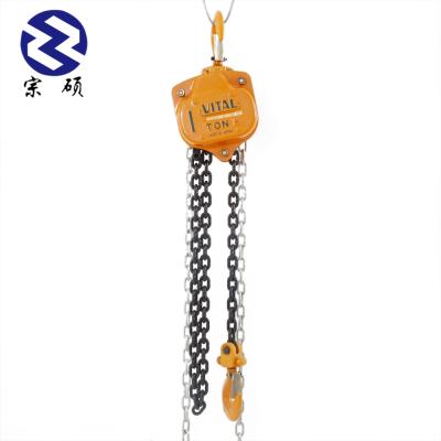 중국 Construction Site Pusher 3 Ton VITAL Japan Manual Chain Hoist Chain Block Pulley Block 판매용