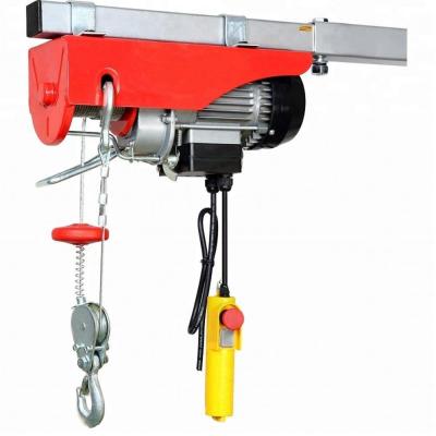 China Construction site mini electric pusher 110v/220V PA wire rope hoist 800kg PA800 electric hoist winch zu verkaufen