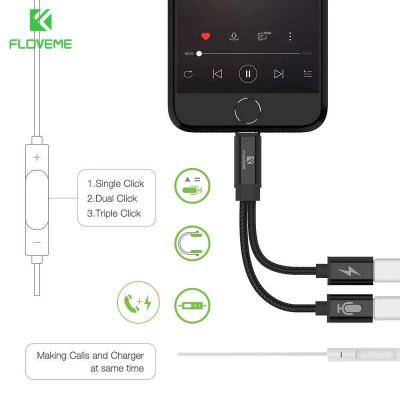 China Charging Data Transfer Function Multi Cross Border Cable Double Lightning Call Two In One Integrated Transfer Connection for sale